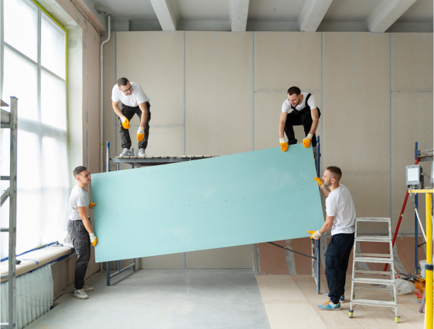Natürliche Materialien für Wände und Böden